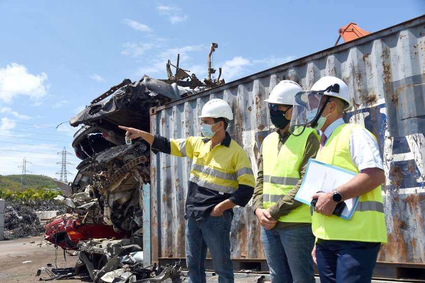 Le haussaire en visite chez EMC et EVT, spécialisées dans le recyclage et le traitement des déchets
